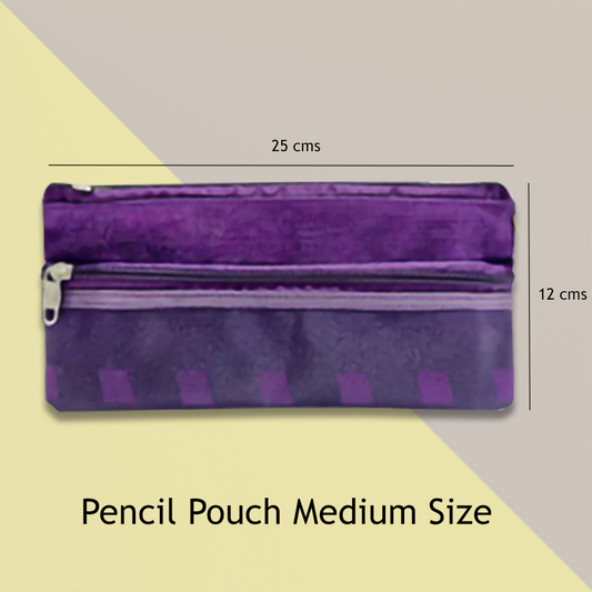 Pencil Pouch for Holding Stationery | Medium Size | 25 cms x 12 cms
