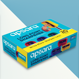 Apsara Long Point Pencil Sharpeners | Pack of 20