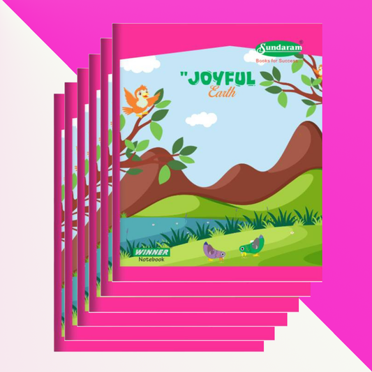Sundaram Regular Notebook | Hardbound | 76 Pages | 15.5 cms (W) x 19 cms (H) | Single Line | Pack of 6 (Copy)