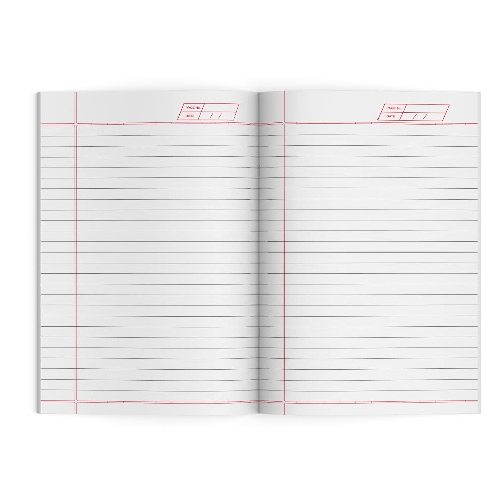 Sundaram | A4 Note Book | Soft Bound | Brown Cover | 172 Pages | 21 cms (W) x 29.7 cms (H) | Single Line | Pack of 6 (Copy)