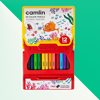 Camlin Triangular Colour Pencils - 12 Shades
