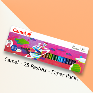 Camel by Camlin | Colour Oil Pastel Crayons Box| Set of 25 Colors Pencil