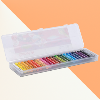 Camel by Camlin | Colour Oil Pastel Crayons Plastic Box| Set of 25 Colors Pencil