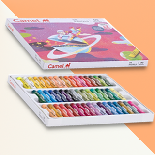 Camel by Camlin | Colour Oil Pastel Crayons Box| Set of 50 Colours
