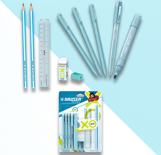 Hauser XO Writing Stationery Kit | A Complete Writing Kit | Gift Set for Kids Students & Office