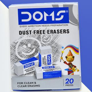 Doms Dust Free Erasers | Pack of 20