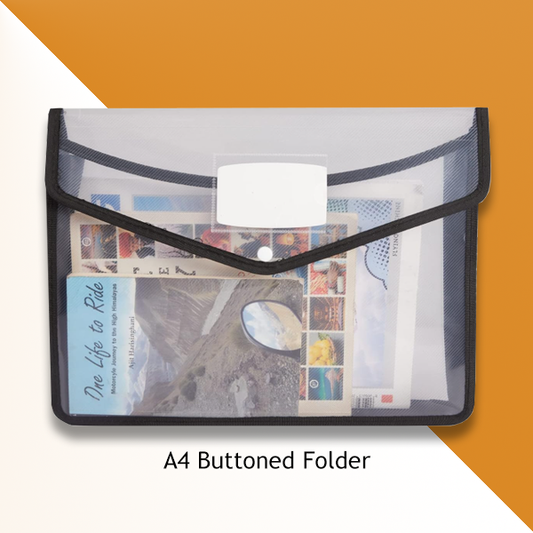 File Folder | Button Lock for keeping A4 Size Assignment Documents / Worksheets