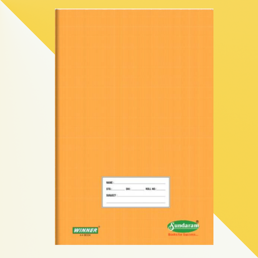 Sundaram | A4 Note Book | Soft Bound | Brown Cover | 172 Pages | 21 cms (W) x 29.7 cms (H) | Single Line | Pack of 6 (Copy)