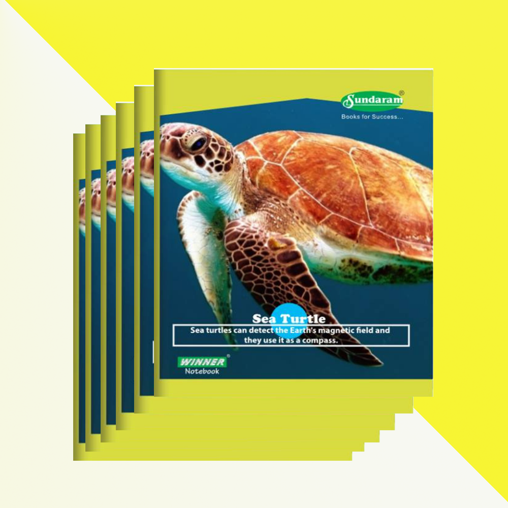 Sundaram Notebook | For Students | Hardbound | 172 Pages | 15.5 cms (W) x 19 cms (H) | Single Line | Pack of 6 (Copy)