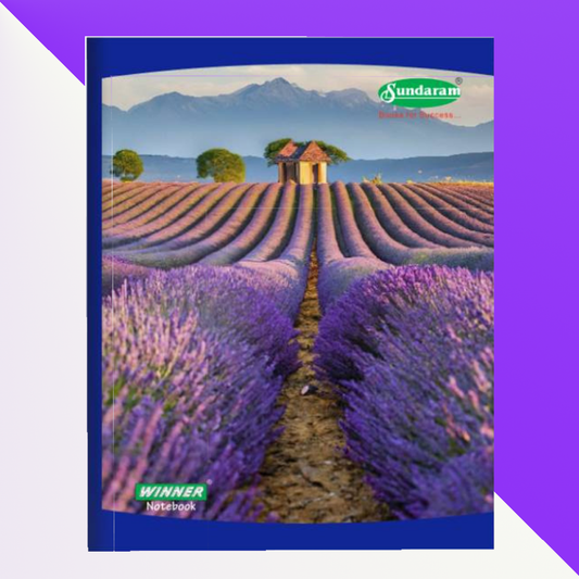 Sundaram Notebook | For Students | 76 Pages | Softbound | 15.5 cms (W) x 19 cms (H) | Single Line | Pack of 6