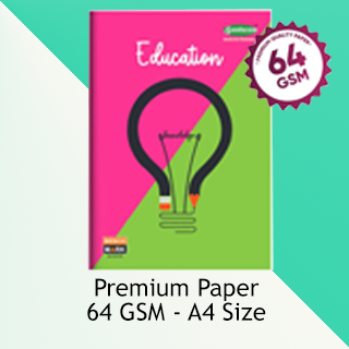 Sundaram | A4 Note Book | Soft Bound | Premium Series | 172 Pages | 21 cms (W) x 29.7 cms (H) | Single Line | Pack of 6